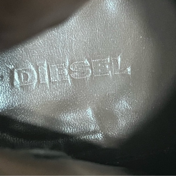 Diesel Women’s D-Kinley Boots Brown Leather Tall Ankle Boots Size 6.5 - Picture 11 of 12